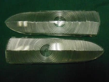 1952 CHEVROLET PAIR PARK LIGHT LENSES STYLELINE-SPECIAL-DELUXE-FLEETLINE-BELAIR
