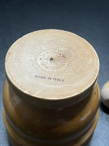 Primitive Antique Handmade Wood Mortar And Pestle - Bild 3 von 4