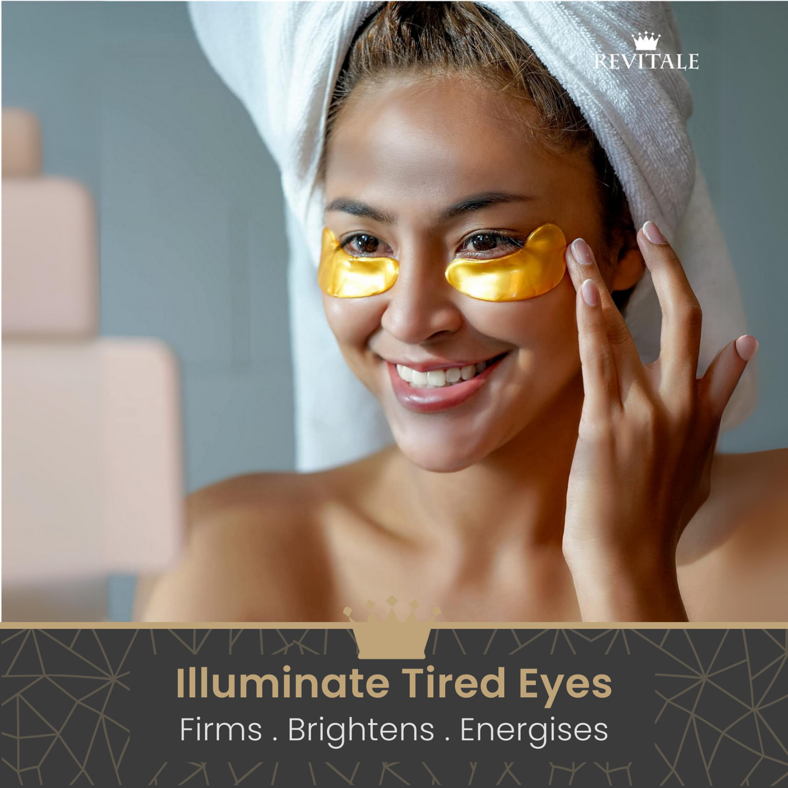 Collagen 24k Gold Under Eye Gel Patches Masks - Anti Ageing Wrinkle Bag Remover