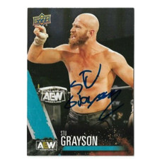 2022 AEW  STU GRAYSON  Signed Upper Deck Card #32