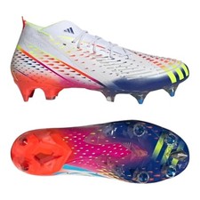 Adidas Predator Edge.1 SG White Yellow Blue Cleats GW1021 Multi Size