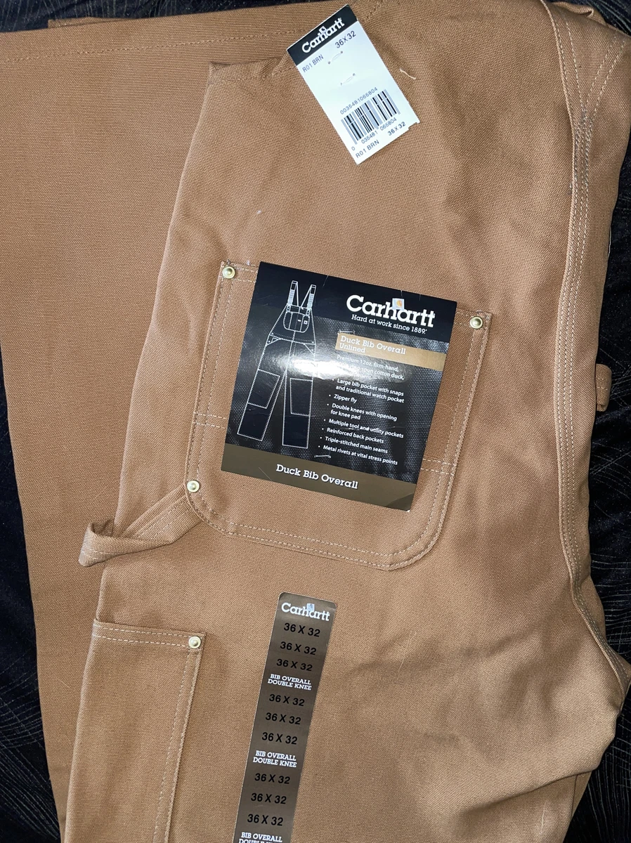 Carhartt® Duck Bib Overalls - Carhartt Brown 38x34