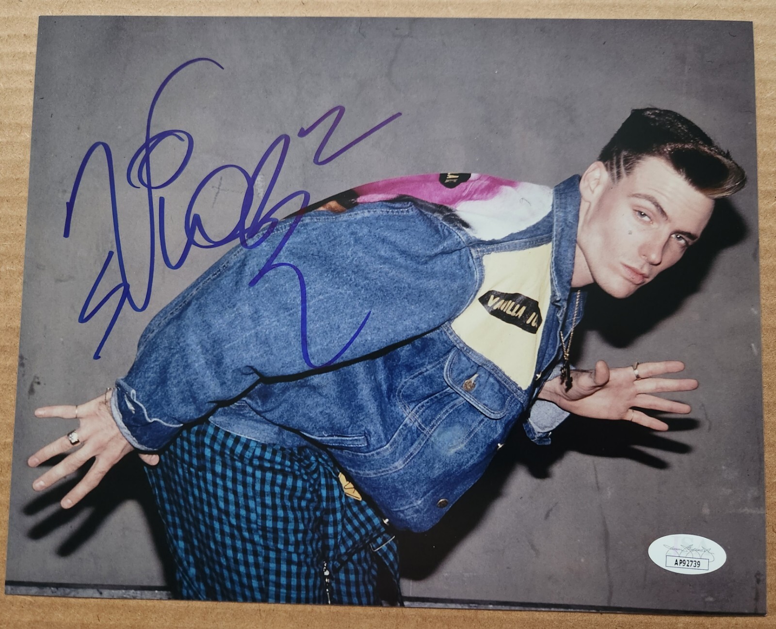 Vanilla Ice Ice Baby Play That Funky Music TMNT Autographed Signed JSA 8x10 