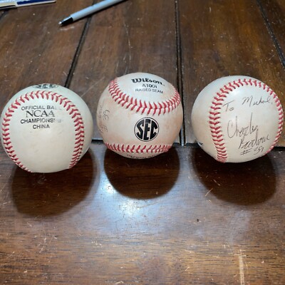 SEC CONFERENCE Logo Official NCAA Diamond & Wilson Baseballs NCAA Championship￼