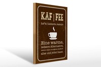 Holzschild Spruch 30X40 Cm Definition Von Kaffee Deko Schild