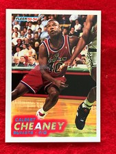 1993-94 Fleer Basketball Card #393 Calvert Cheaney Rookie RC NBA Bullets NMMT!