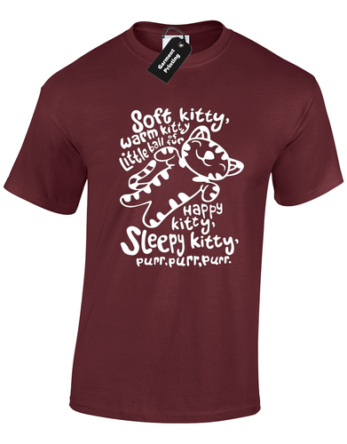 SOFT KITTY MENS T SHIRT FUNNY BIG SHELDON THEORY COOPER BANG DESIGN S - 5XL - Foto 4 di 10
