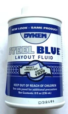 DYKEM STEEL BLUE LAYOUT/STAINING FLUID 8oz BRUSH-IN-CAP #80400