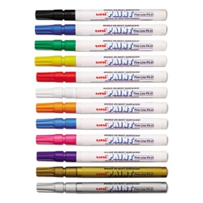 uni-Paint Permanent Marker ,MARKER,PAINT,FINE,12/SET