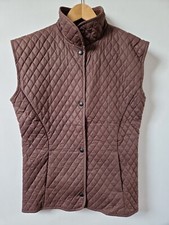 John Partridge Brown Quilted Gillet Body Warmer Size 12