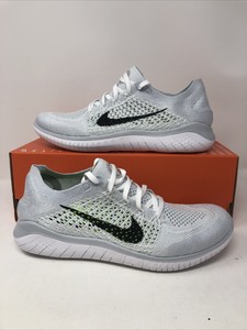 Nike Free RN Flyknit 2018 Platinum White 942839-100 Running Womens 11 Mens 9.5 | eBay