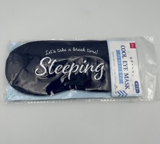 Daiso Japan Cool Eye Mask Sleeping Eye Mask "Let's Take A Break Time Sleeping"
