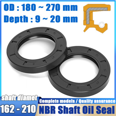#ad #ad NBR Rotary Shaft Oil Seal Lip Seal Nitrile 162mm to 210mm Shaft pick your size $160.90
