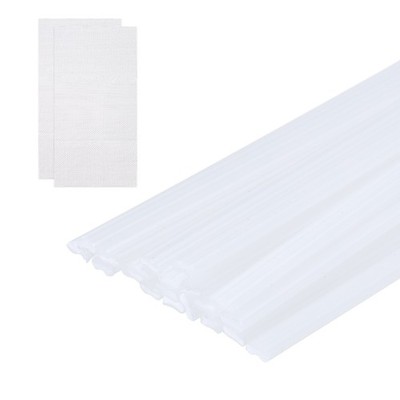 20 Pcs Plastic Welding Rods, 20 Inch with Reinforcing Mesh, White