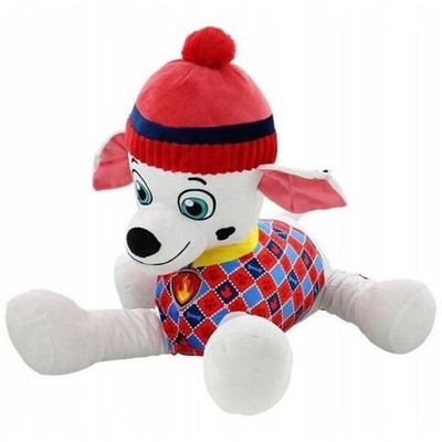Paw Patrol Marshall XL 50 cm Kuscheltier mit Wollmütze Offizielles Lizenzprodukt