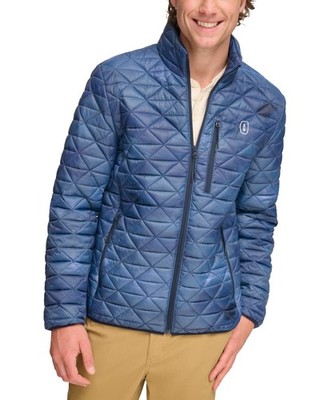 G. H. Bass Outdoor Delta Diamond Quilted Packable Puffer Jacket - Blue Mirae 2XL