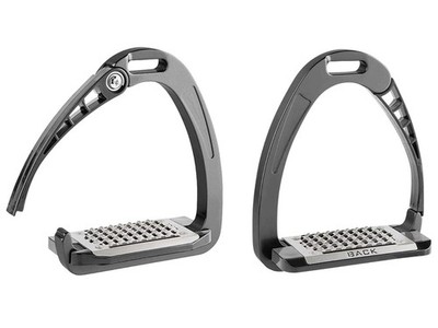 ACAVALLO Arena Alupro Stirrup Black