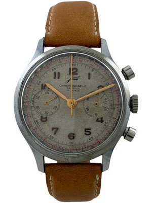 Mens Javil Chronographe Suisse Hand-Wind Chronograph Watch Landeron 48