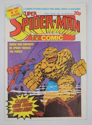 Super Spider-Man & TV Comic #493 (1982) UK   Spider-Man vs The Thing + FF Poster