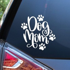 Dog Mom Vinyl Die Cut Decal Sticker