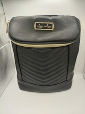 Itzy Ritzy Chill Like a Boss Bottle Bag - Black W/ Snap Handle