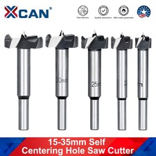 5pcs Carbide Forstner Drill Bit Hinge Hole Cutter Woodworking 15 20 25 30 35mm