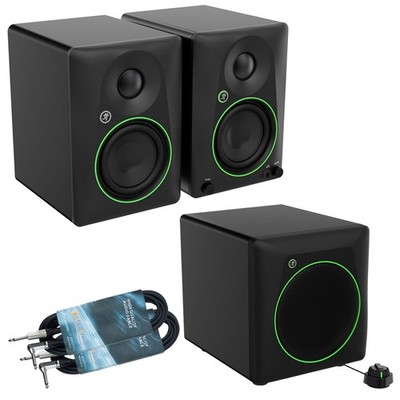 Mackie CR4.5BT Studio-Monitore+Mackie CR8SBT Subwoofer+2x keepdrum Klinkenkabel