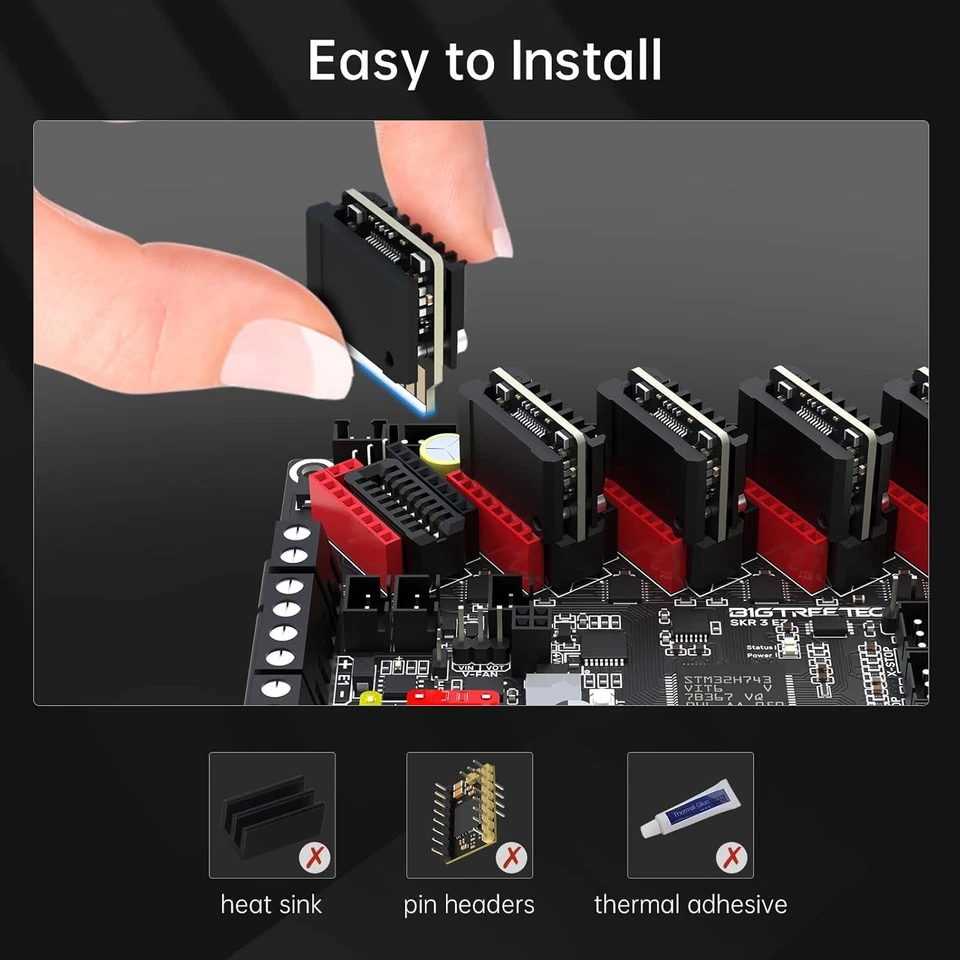 Control Board for 3D Printer EZ Drivers Support LCD Touch Screen SKR 3 EZ - Image 4 of 4