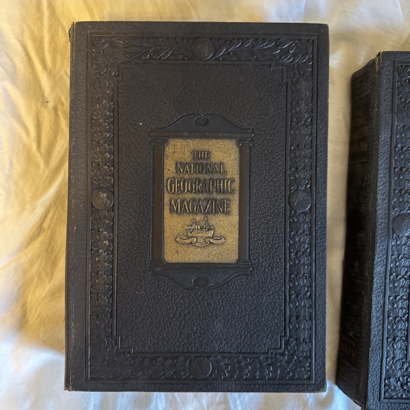 LOT OF 3 THE NATIONAL GEOGRAPHIC HARDCOVER 1920,  1923, 1923, . 