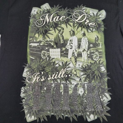 RARE VINTAGE MAC DRE ITS STILL THICK RAP TEE BAY AREA HYPHY BEDAZZLED XXL TSHIRT