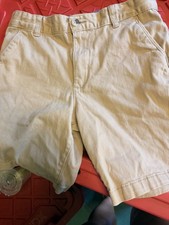 Boys Wonder Nation Khaki Shorts Size 10 Husky Adjustable Waist Casual/dress