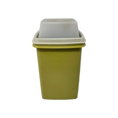 Tupperware 1330-6 Avocado Green Pickle Olive Keeper Container Canister Vintage