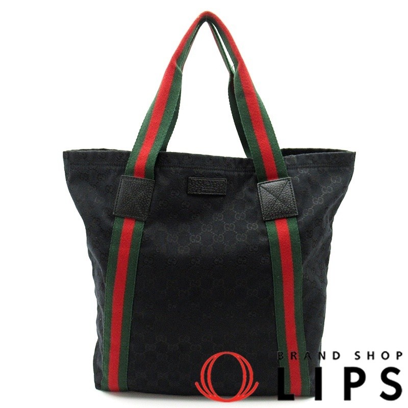 Gucci Shelley GG Canvas Tote Bag Black for Women Excellent Condition