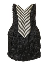New Vtg GUNNE SAX Jessica McClintock Dress Black Strapless Prom Y2K Sz 5 NWT USA