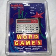 Vintage Franklin Electronic Publishers Word Games Tested Works Includes Package  