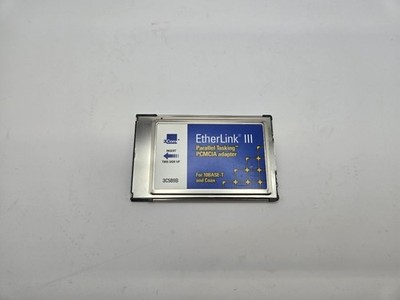 3COM 3C589B EtherLink III PCMCIA Network Adapter Vintage Laptop NIC