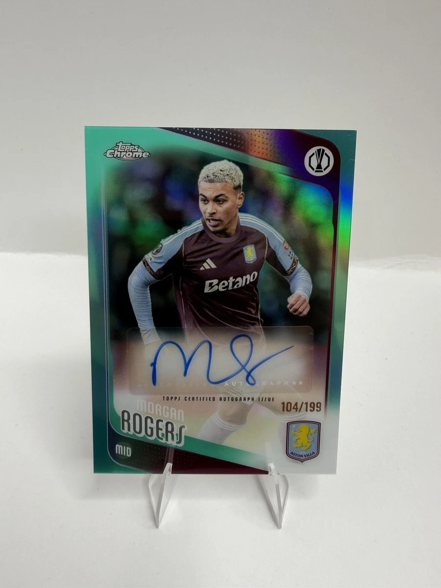 Soccer Aston Villa Autographed Sports Trading Cards & Accessories