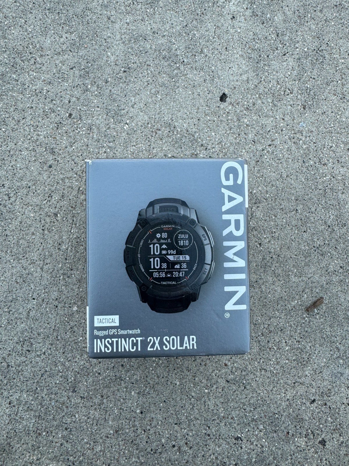 Garmin Instinct 2X Solar Tactical Edition Smartwatch in Black - Model 010-02805-13-image