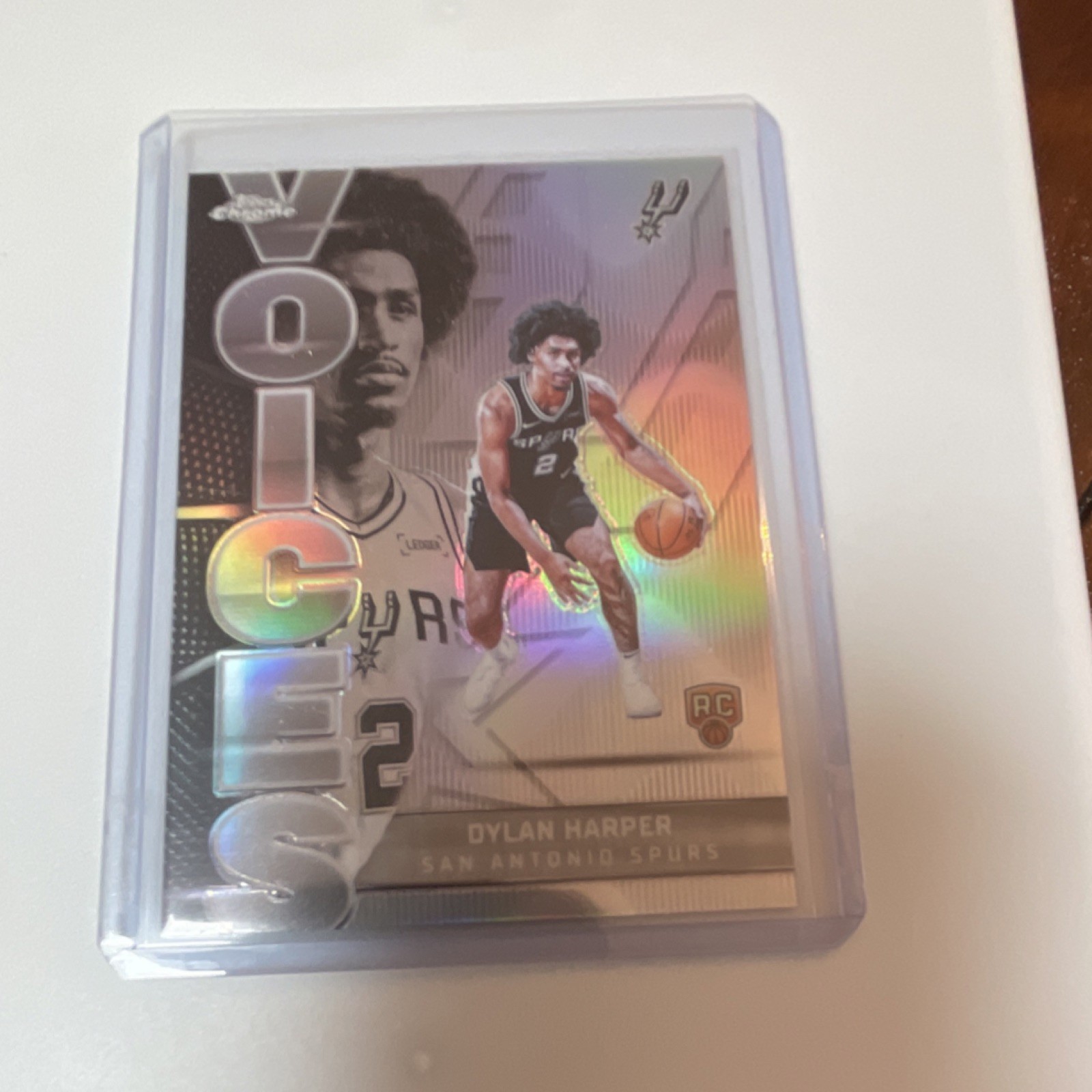 Topps Chrome Dylan Harper Rookie Voices Refractor #VS-7 Spurs 2025-26 Basketball
