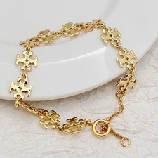 New Tory burch  TB logo gold bracelet Free Sh...