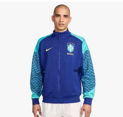 Nike Dri-Fit Brazil Strike 2024 Anthem Men's Soccer Jacket Size M
