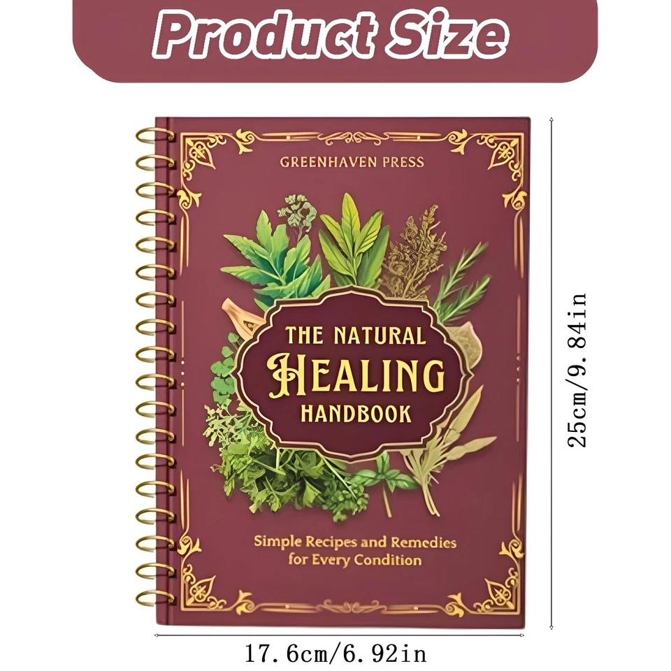 The Natural Healing Handbook,Spiral-Bound Guide For Herbal Remedies And Natural - Image 3 of 4