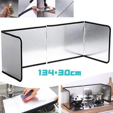 134cm * 30cm Backsplash for Stove Camp Stove Windshield Cooking Splatter Screen