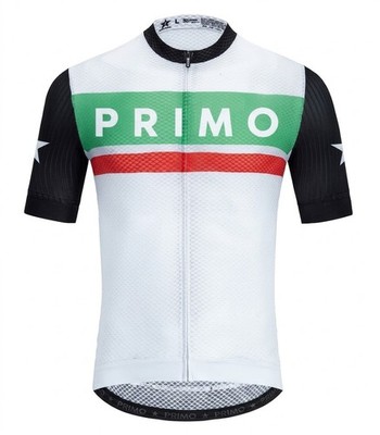 PRIMO ITALIA RETRO FAHRRAD KURZARM SUPER LEICHTES SOMMER RADTRIKOT - L