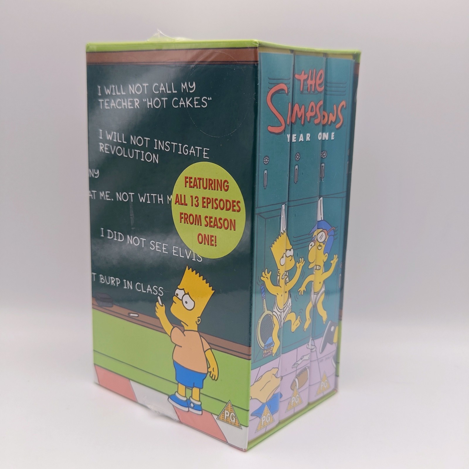 The Simpsons Year 1 VHS New Factory Sealed Box Set Season One Video Tape Sticker
