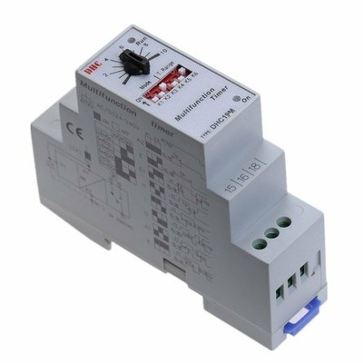 Programmable Digital Multifunction Timer Relay Switch 0.6S-100H AC/DC DHC19M @zx