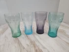 🥤 Vintage Coca-Cola Glasses Set of 4 – Retro Color Collection