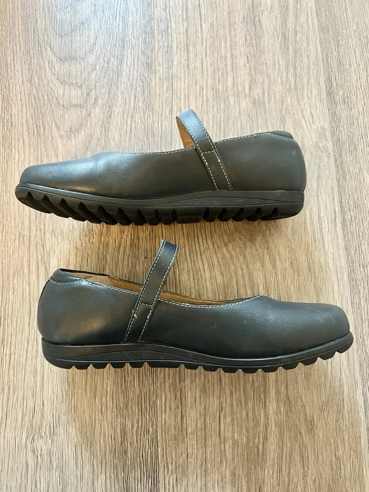 Zapato Taos Chorus Azul Marino Cómodo Cuero Mary Jane Tirantes Mujer’s Talla 8 Foto 3 de 4