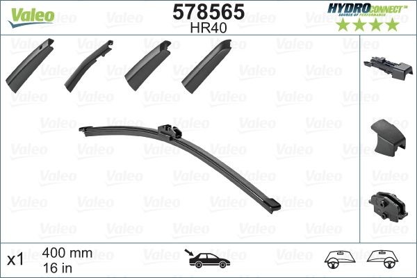Valeo Wischblatt 578565 FüR Audi BMW CitroËN Fiat MERCEDES-BENZ Opel Porsche-image