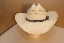 Texas Hat Company Genuine Shantung Straw Cowboy Hat 20X size 6 7/8